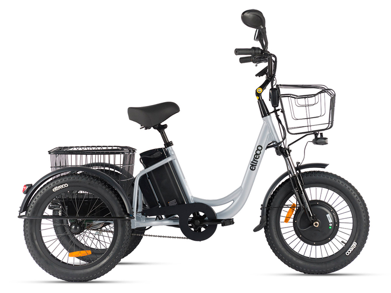 Электровелосипед Eltreco Porter Fat 500 (серебристый матовый)